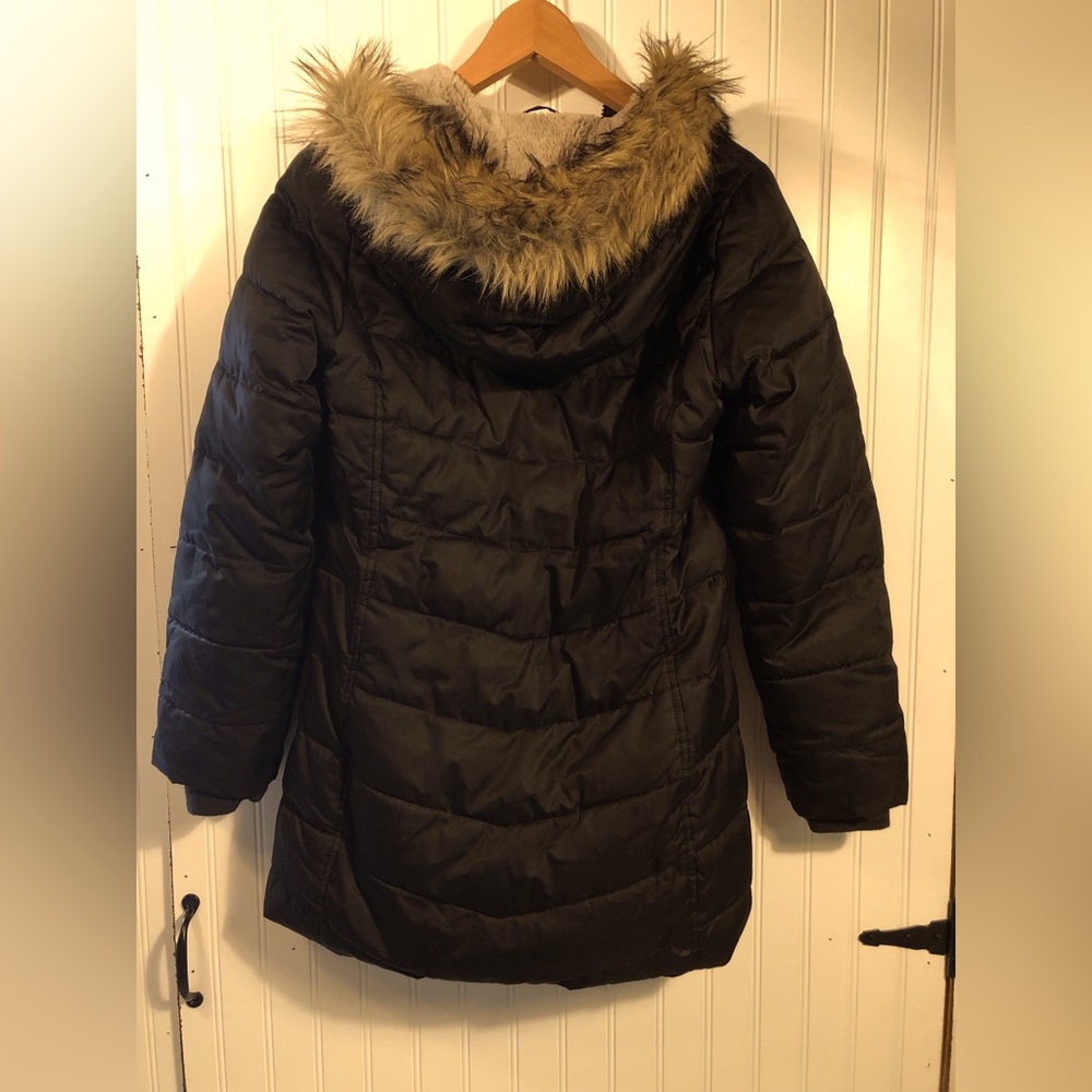 Lands’ End Kids Winter Puffer Coat- Black- Youth size Large/14
